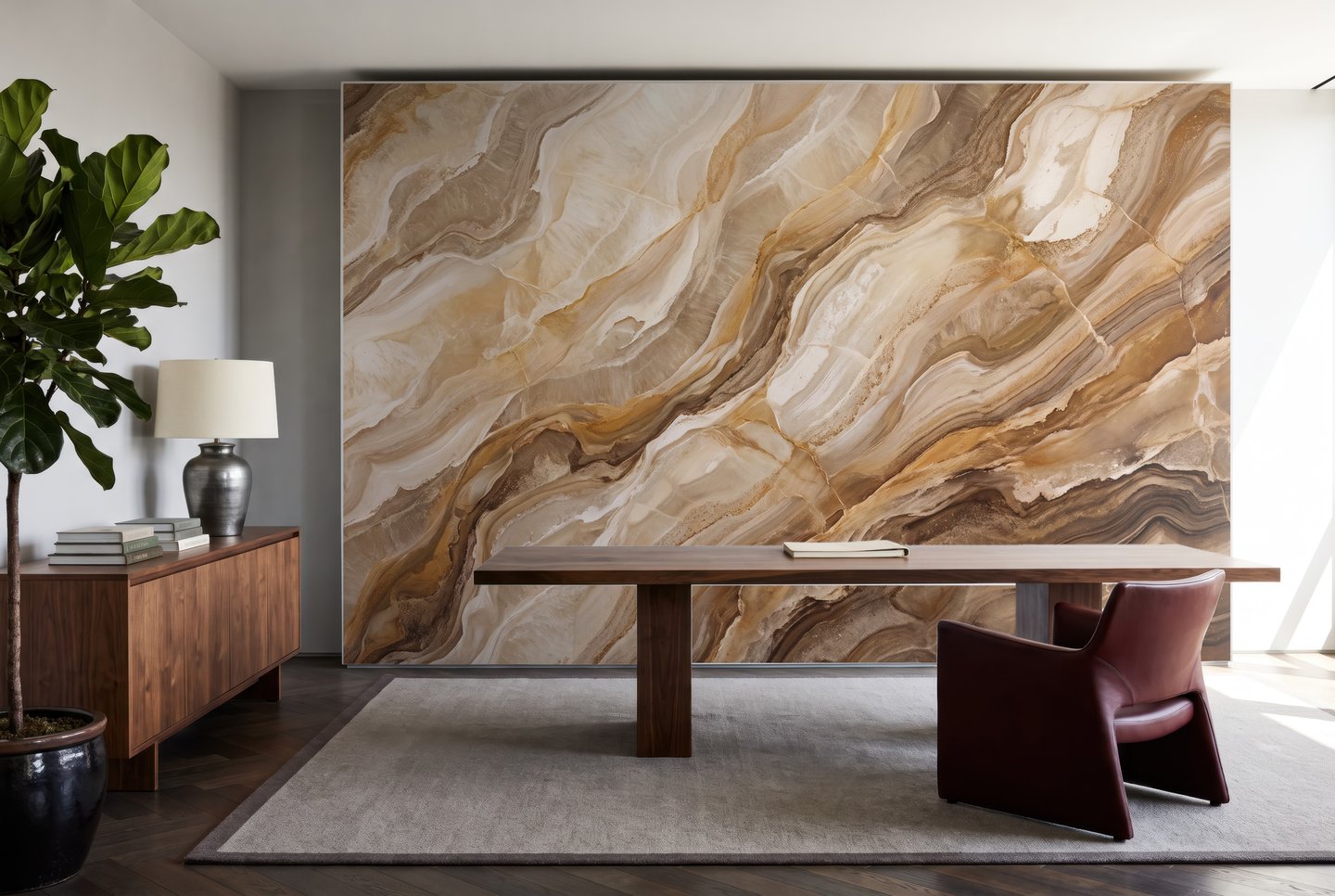 Onyx Veil 茶色 mural