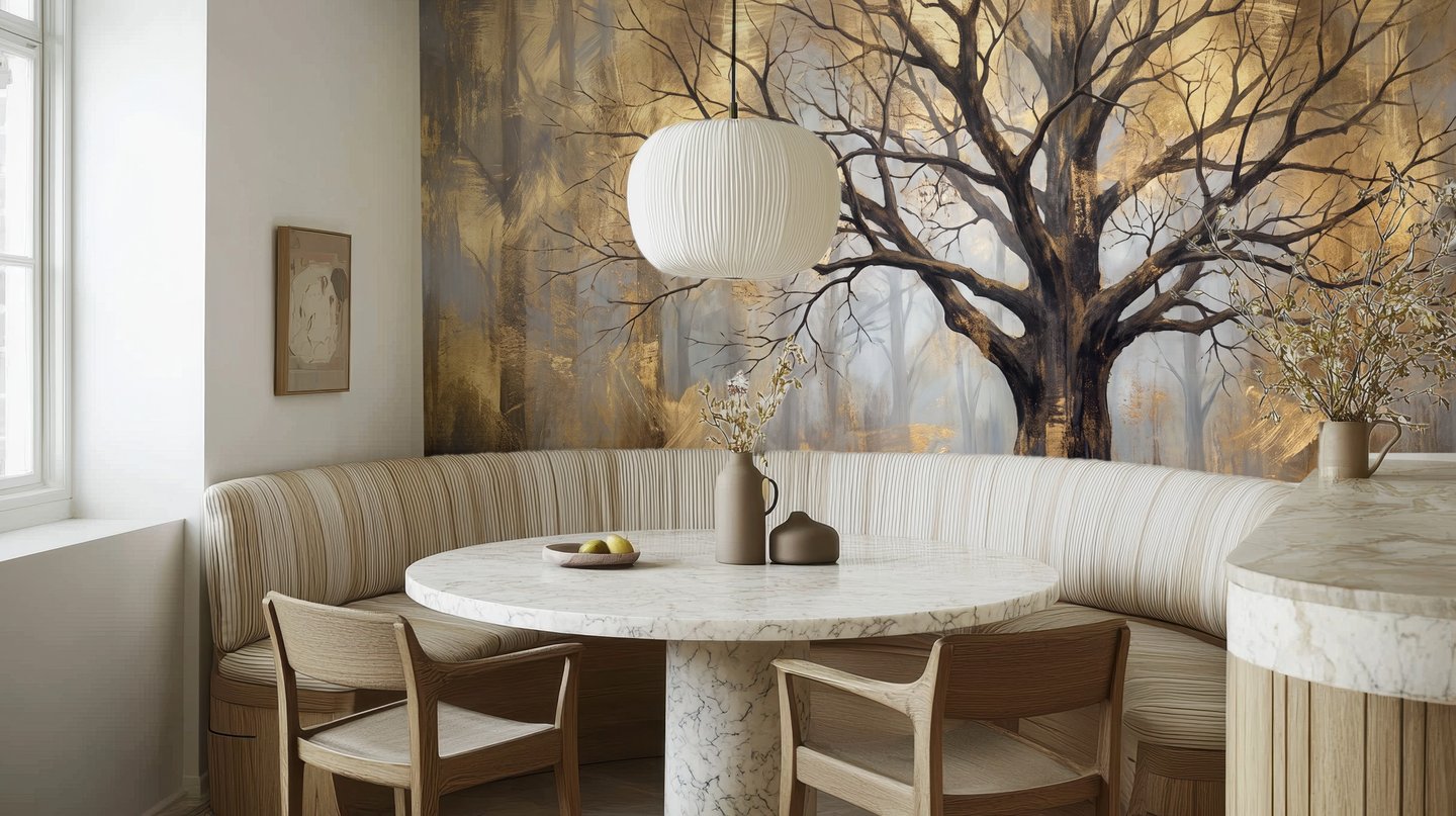 Gilded Orchard ゴールド mural