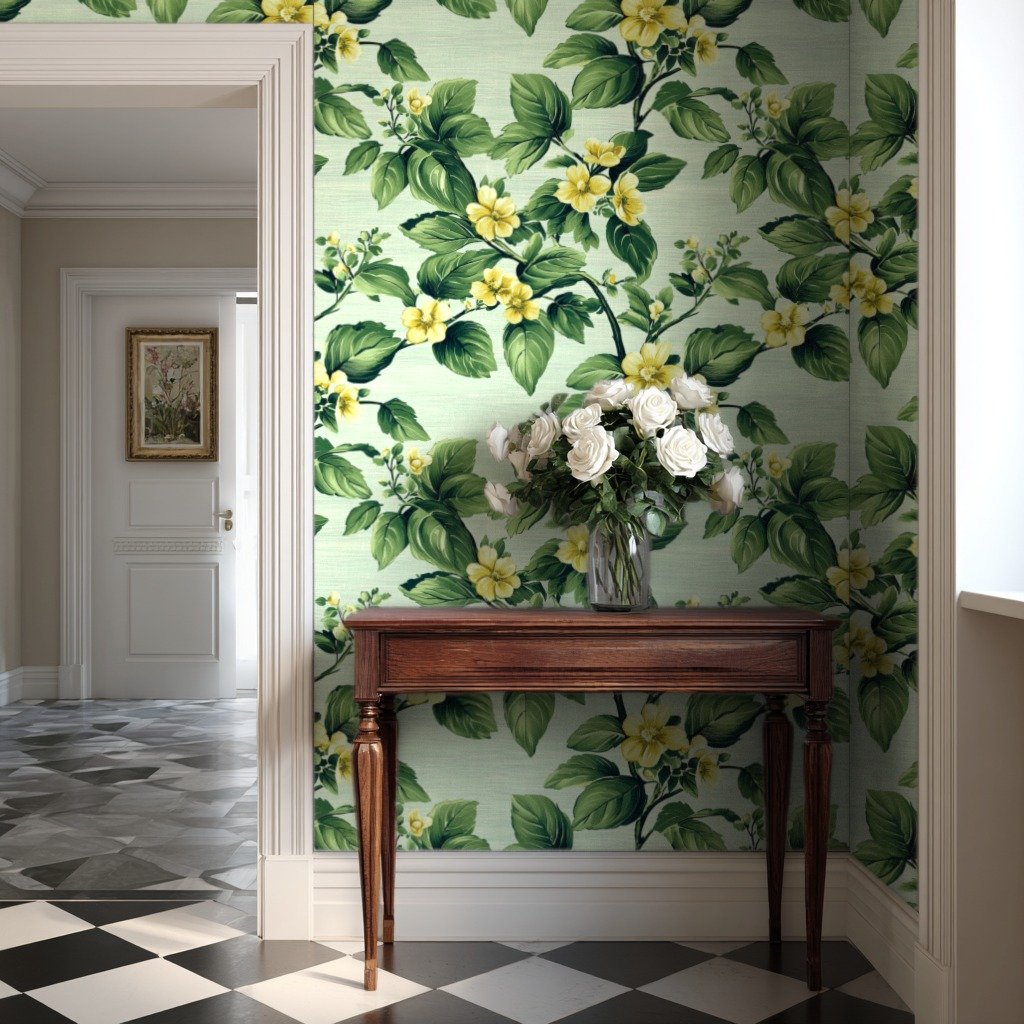 Verdant Blossom - Sunshine 초록색 wallpaper