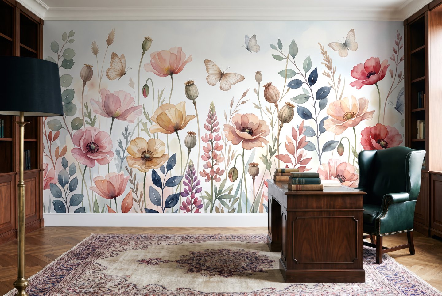 Vellum Meadow ピンク mural