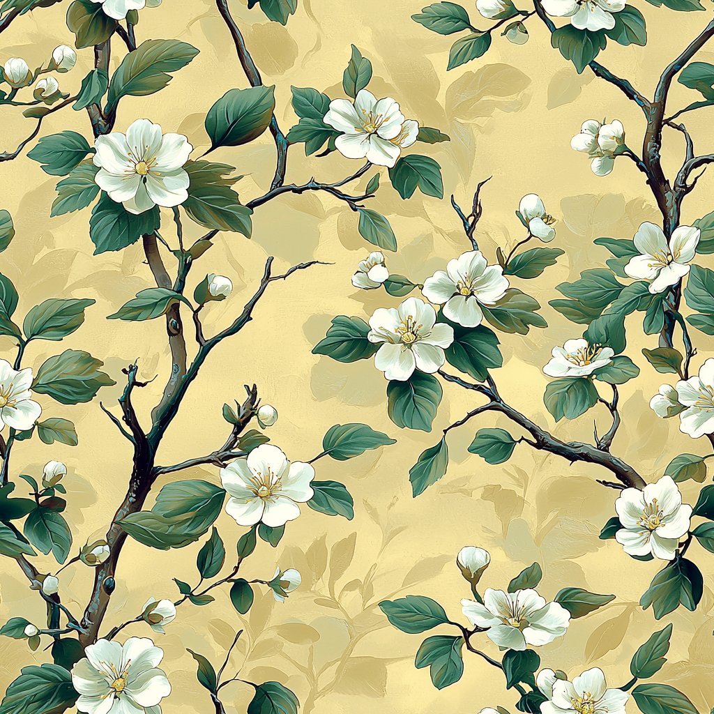 Blossom Harmony - Cream beige wallpaper