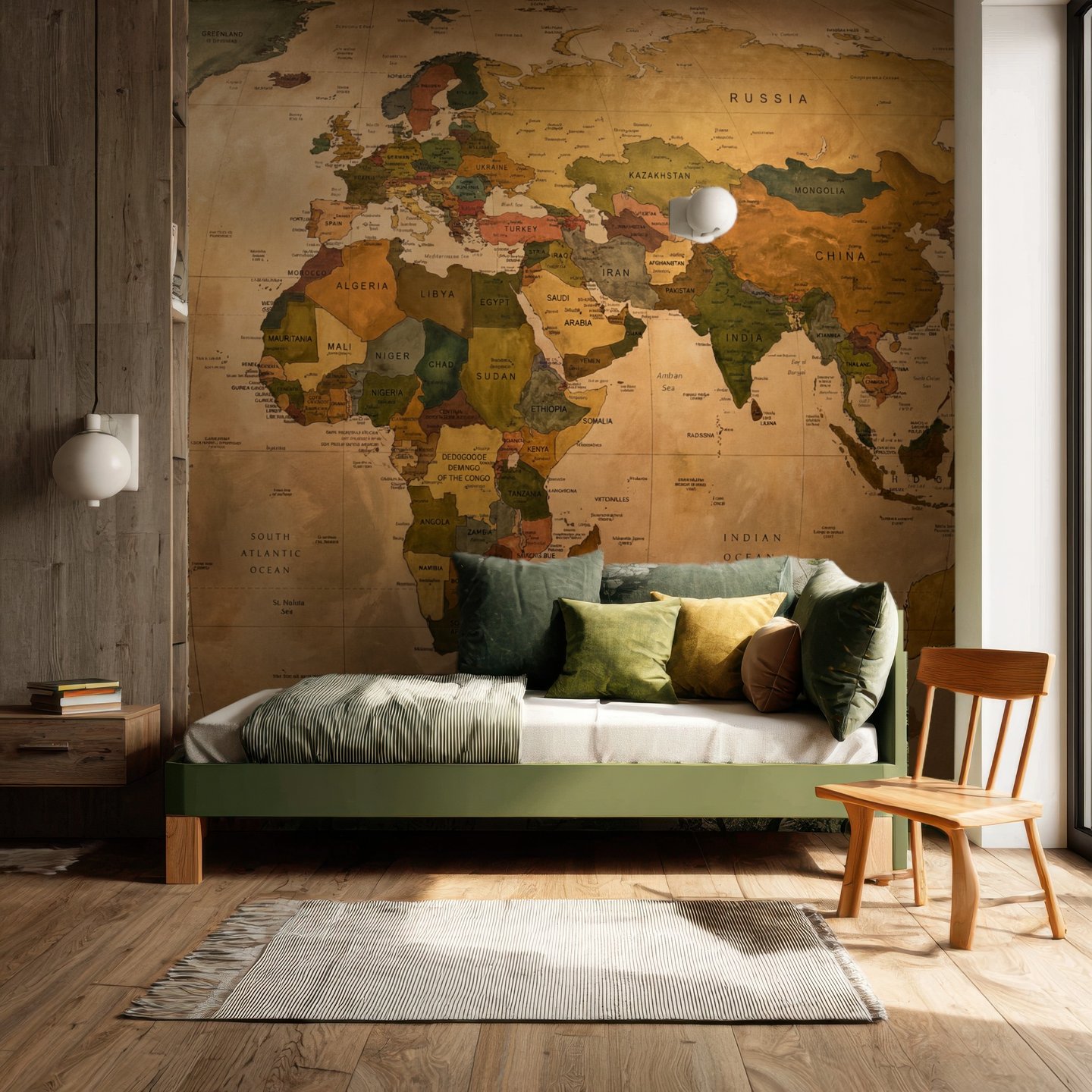 Atlas Haven 茶色 mural