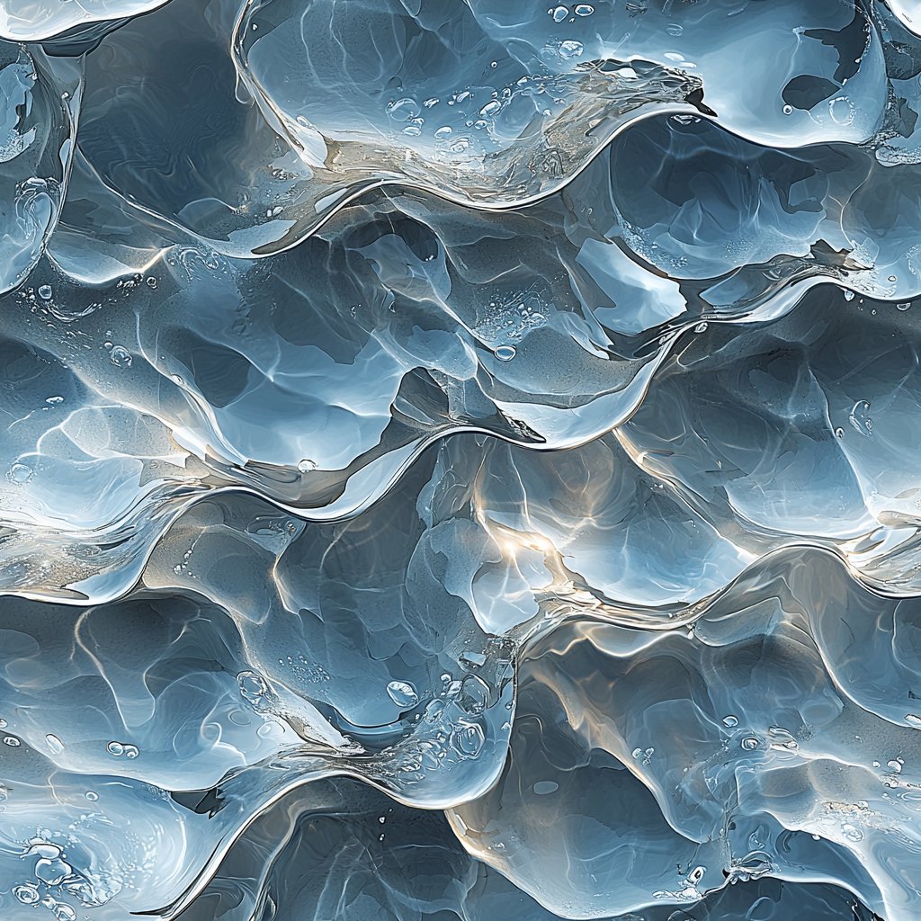 Oceanic Drift blå wallpaper