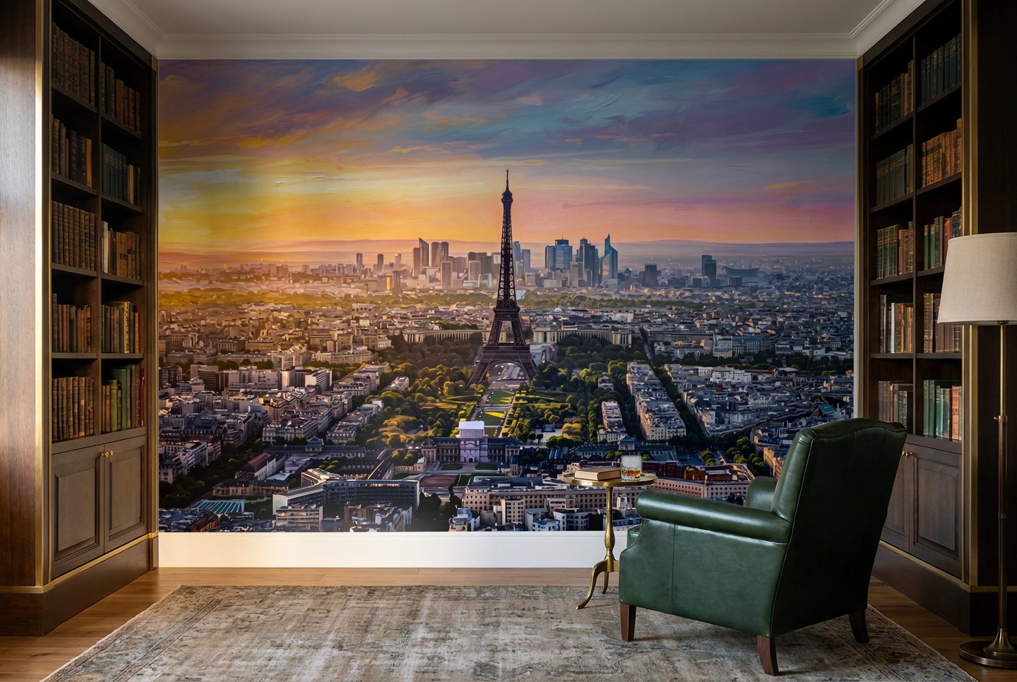 Saffron Skyline 주황색 mural
