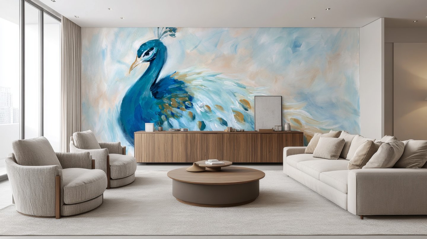 Allegro Plumage 青 mural