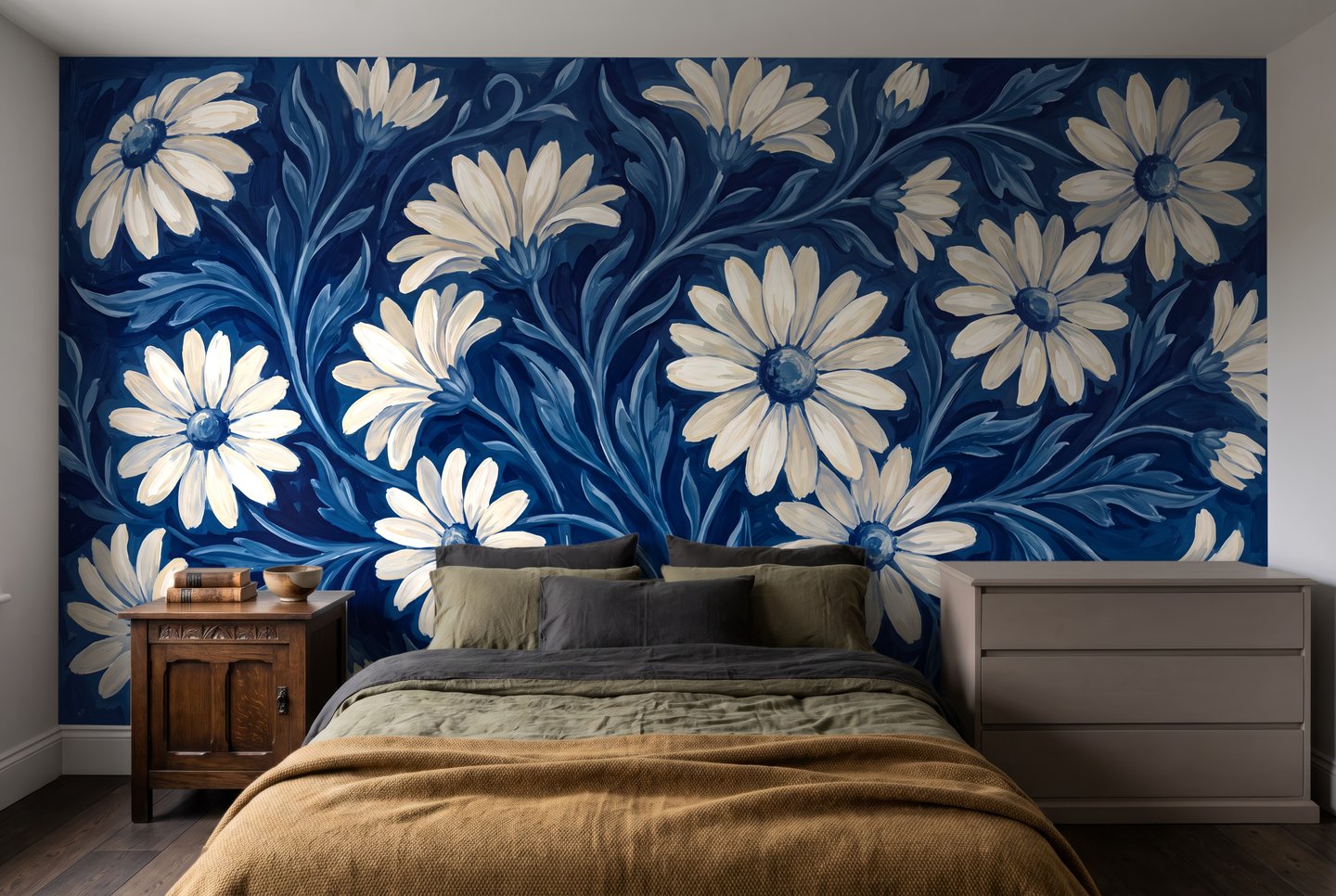 Bluebell Bay blue mural