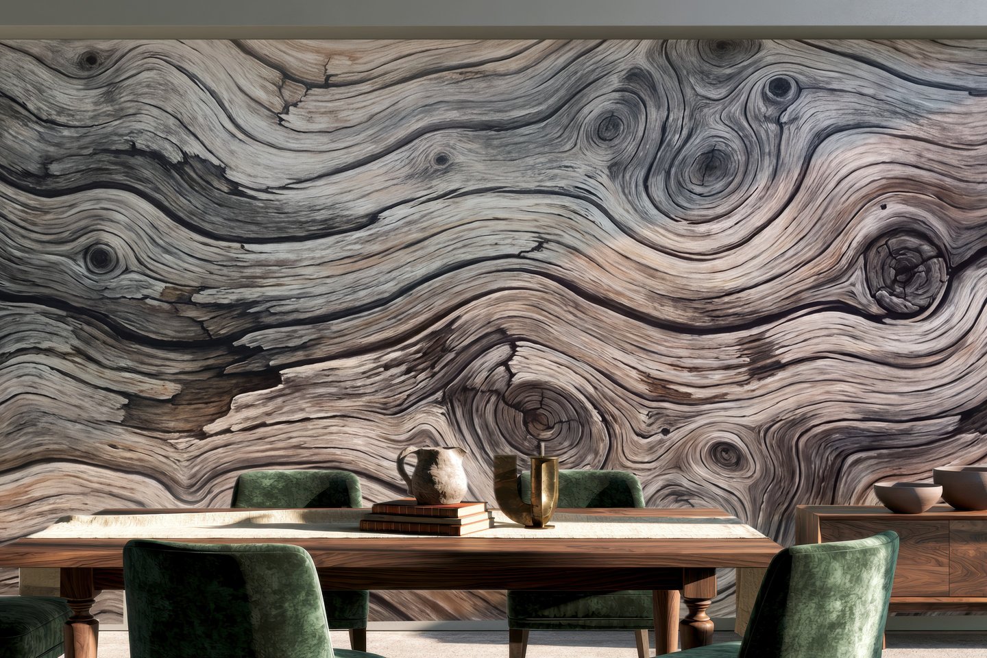 메아리치는 목재 갈색 mural