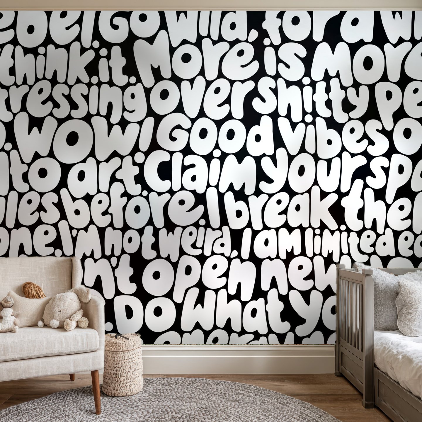 グリフ 黒 mural