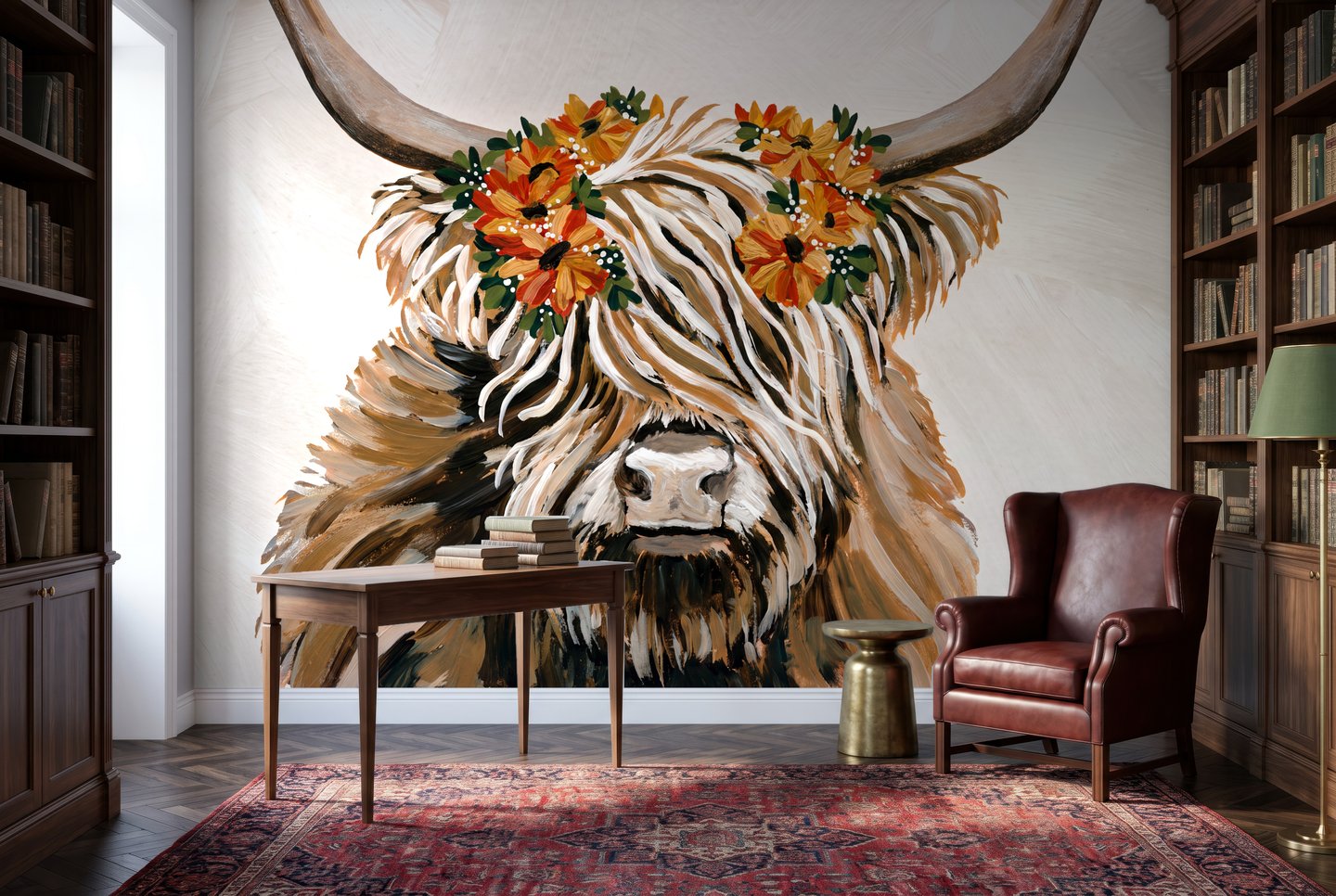 Twilight Pasture brun mural