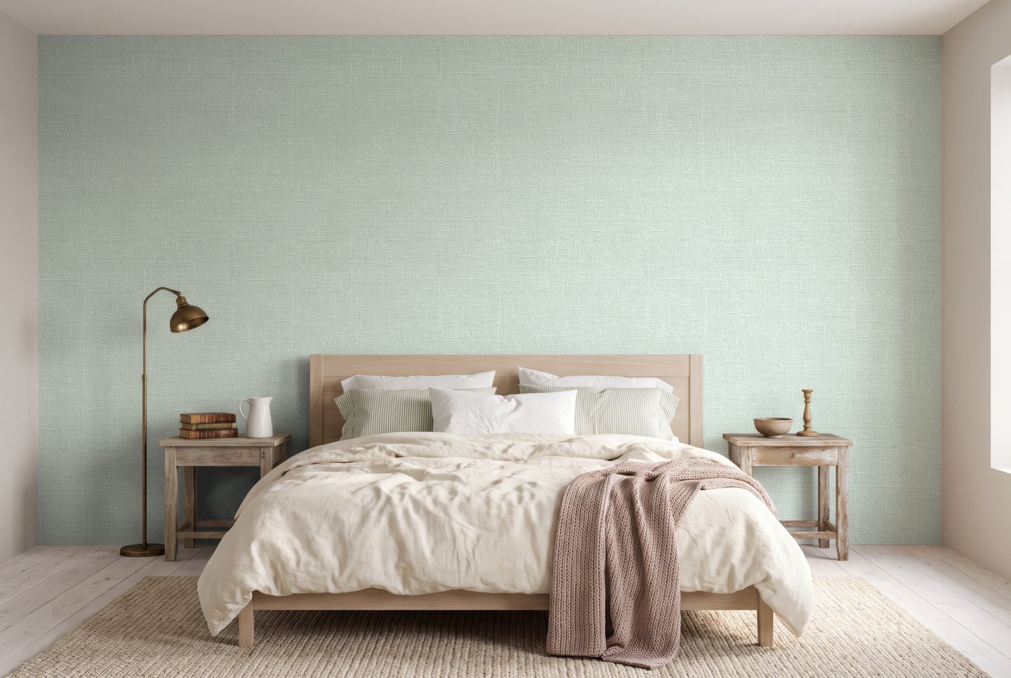Latitude Linen 초록색 wallpaper