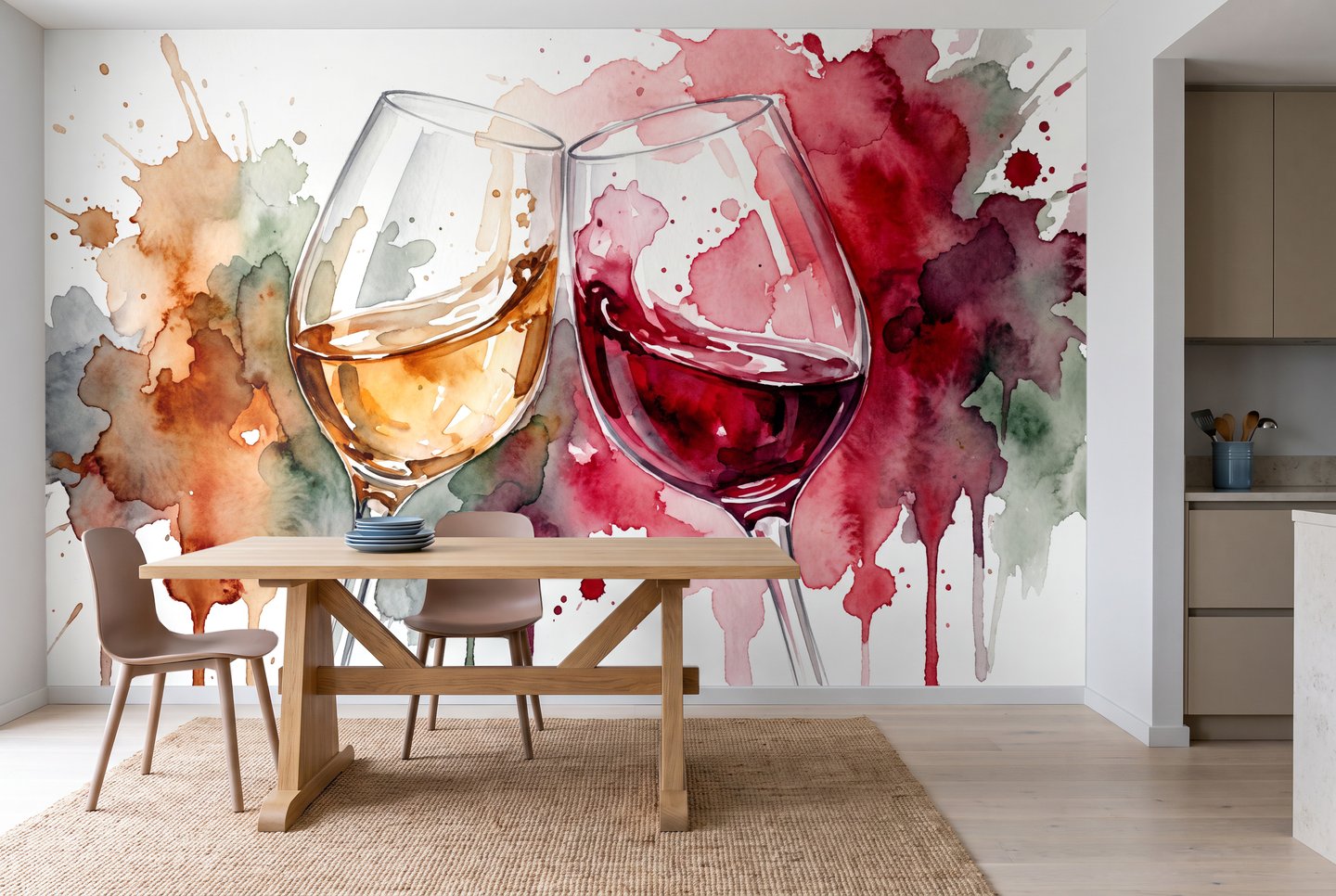 Decanter rød mural