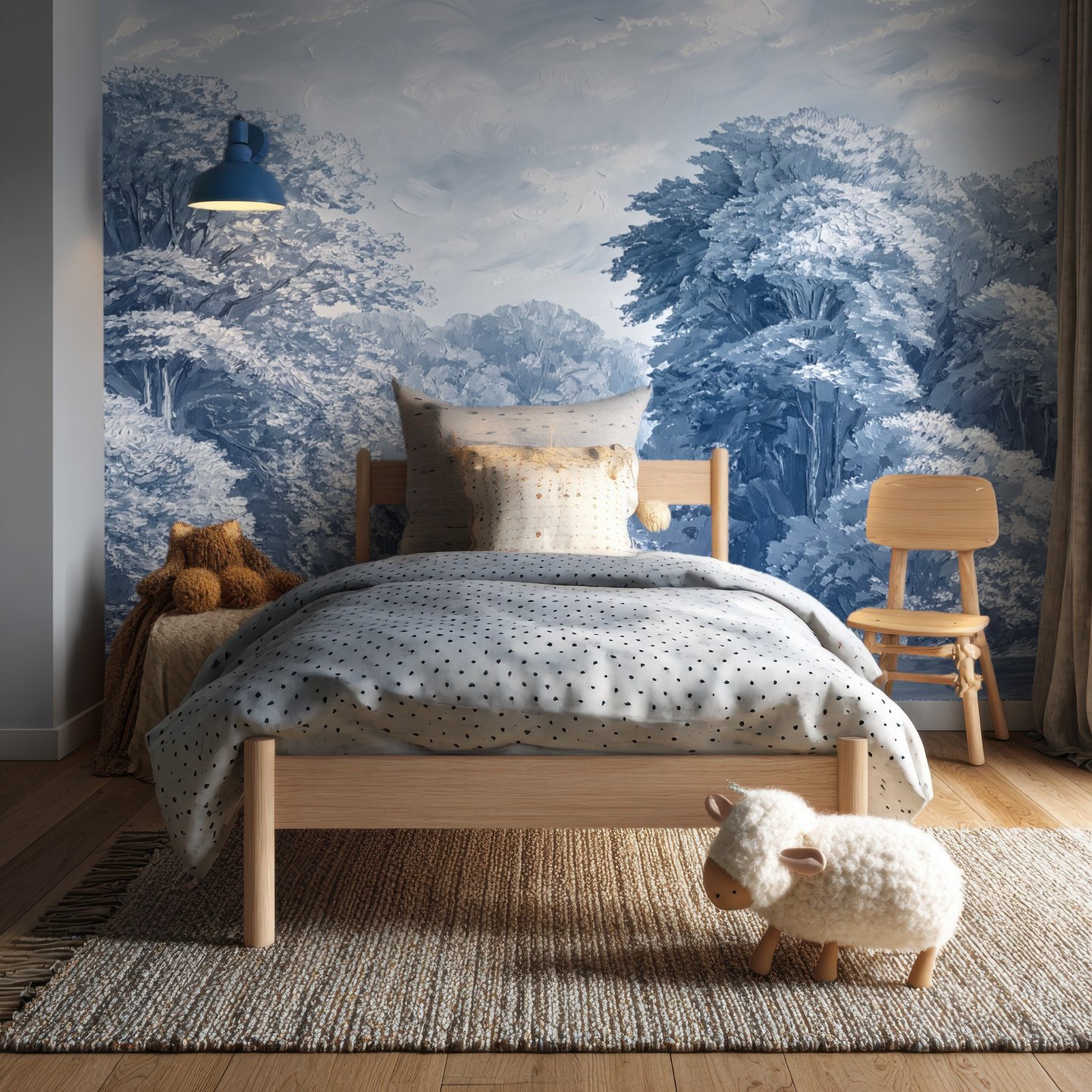 Albedo Canopy 파란색 mural