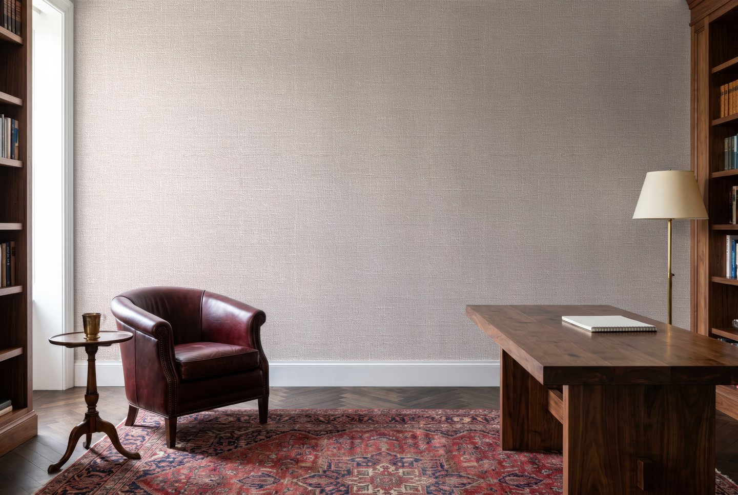 Latitude Linen Terrakotta wallpaper
