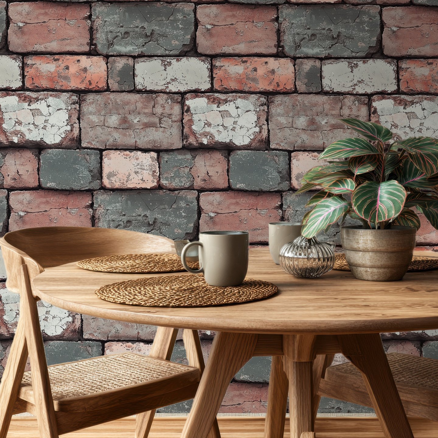 Thornbury Quarry terrakotta wallpaper