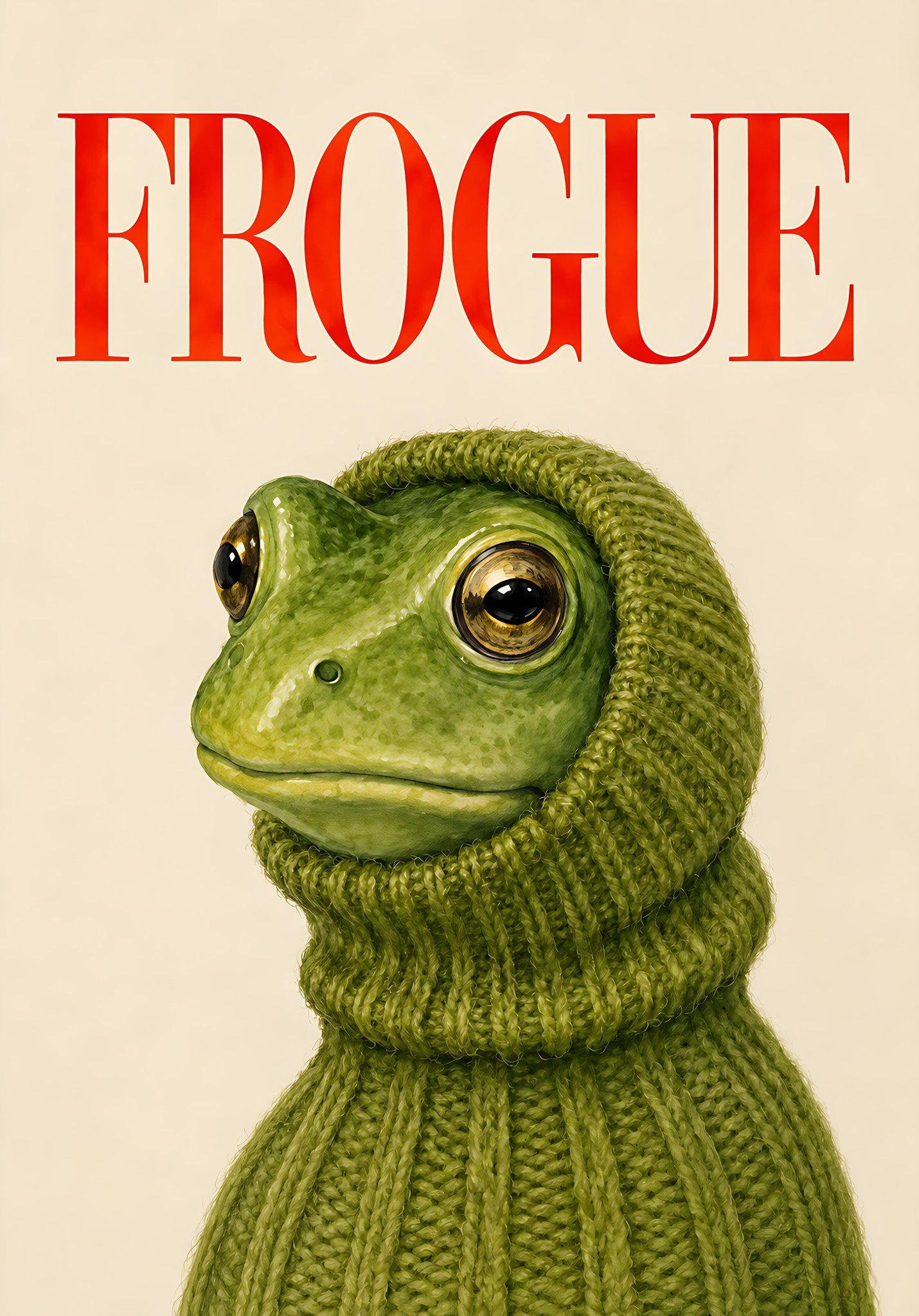 Frog in Knitwear
