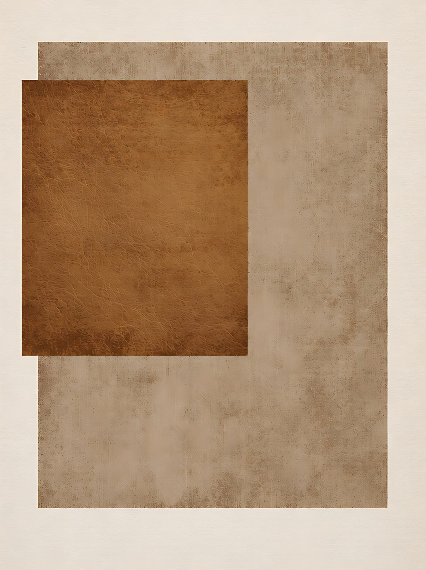 Cognac and Linen Blocks