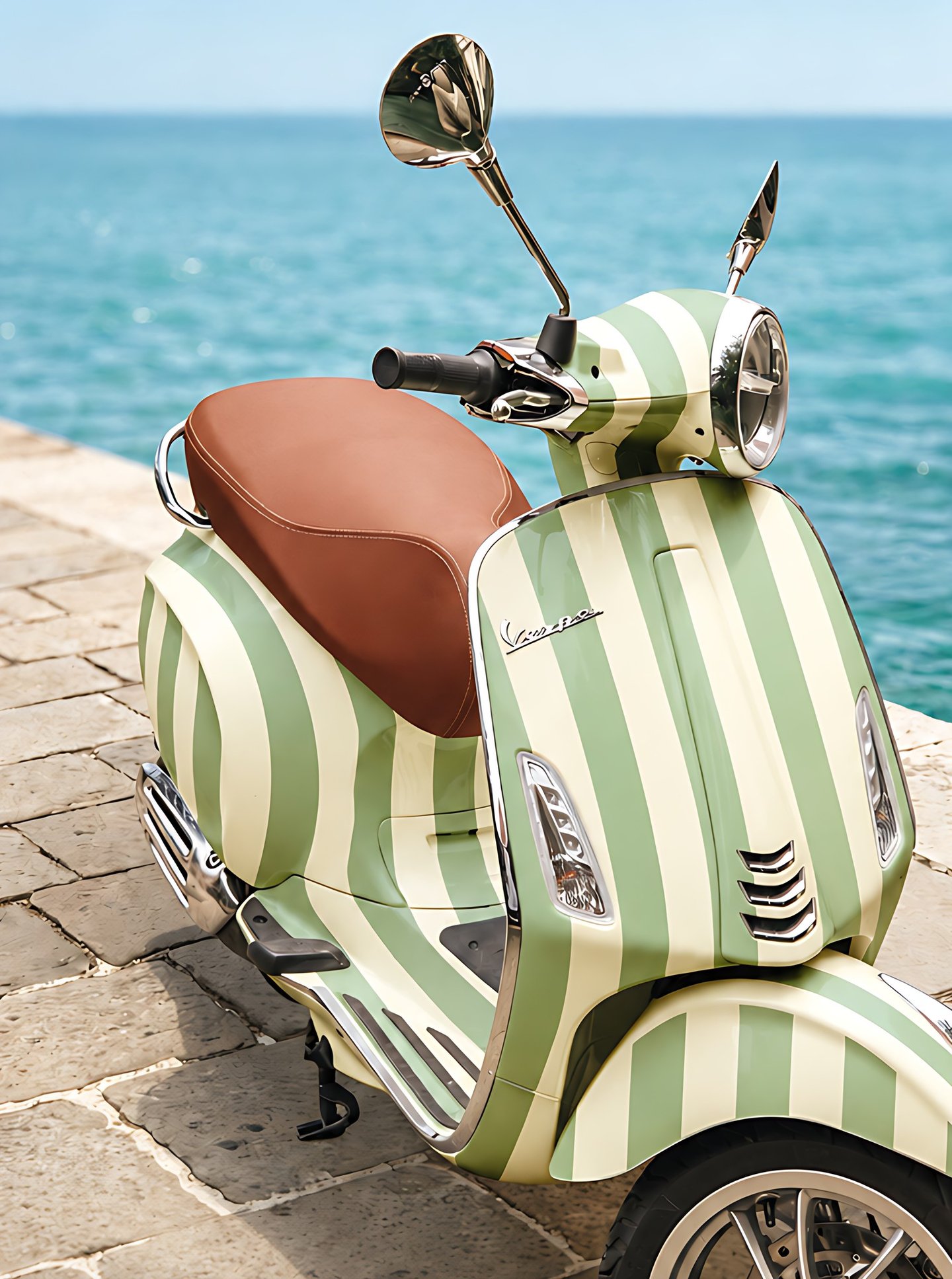 Pistachio Stripe Scooter