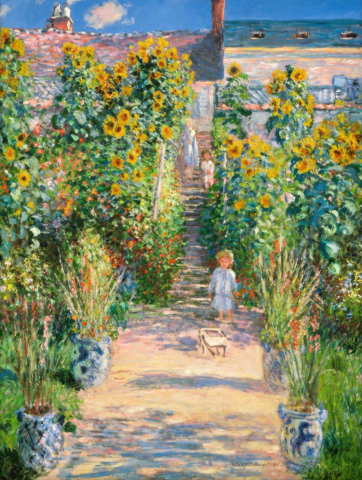 Sunflower Garden Steps