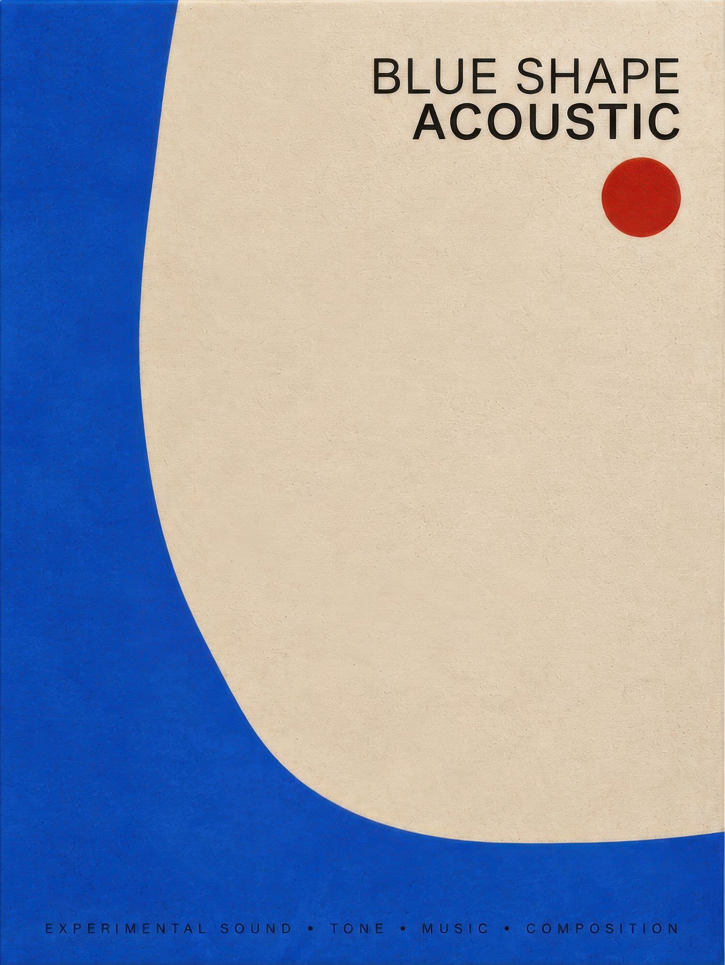 Acoustic Cobalt Curve poster