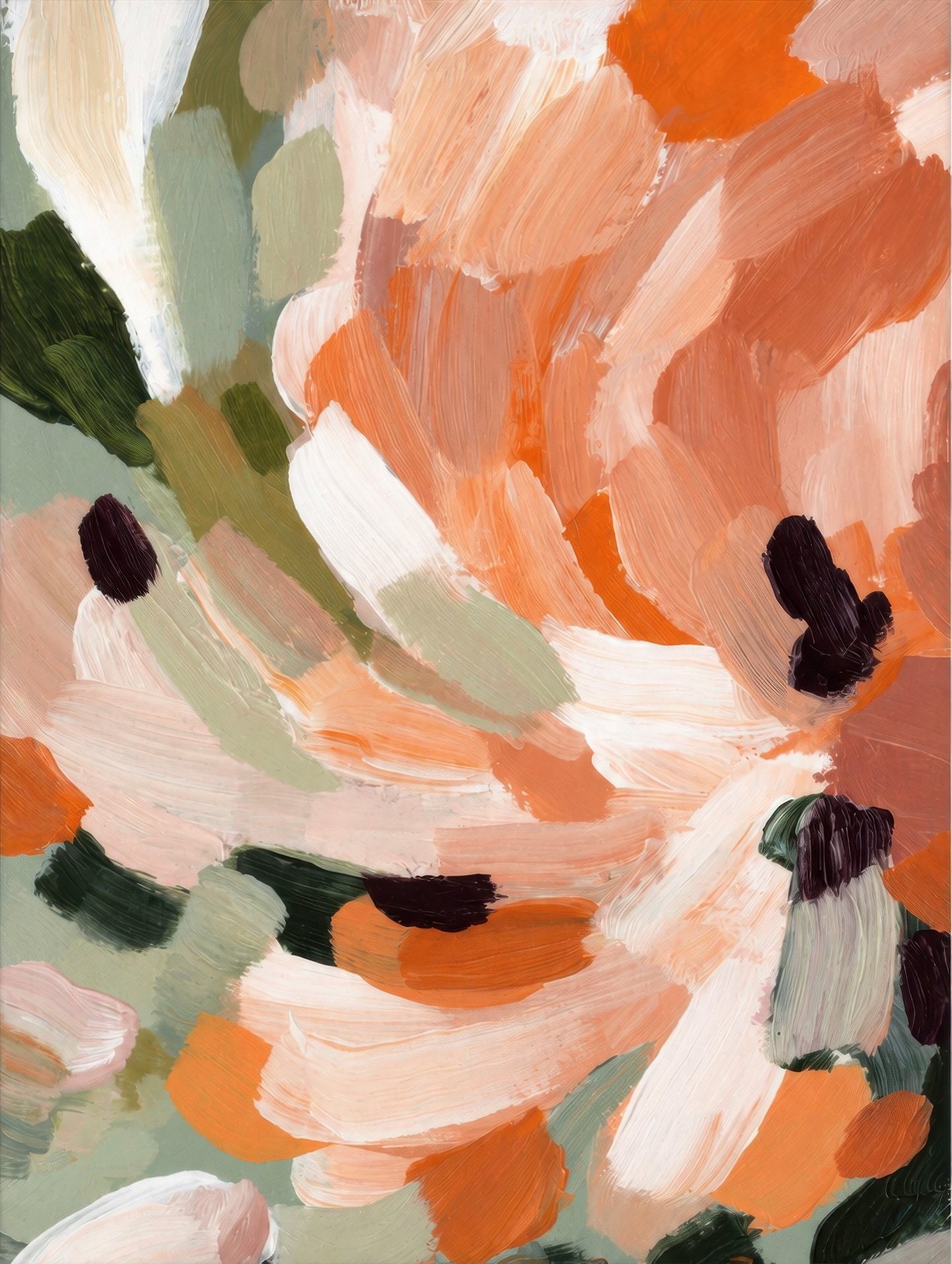 Tangerine Bloom Strokes