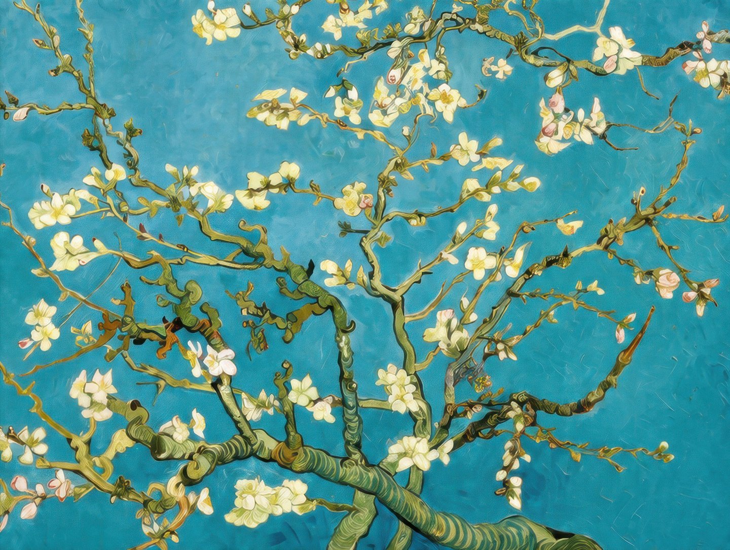 Turquoise Almond Boughs