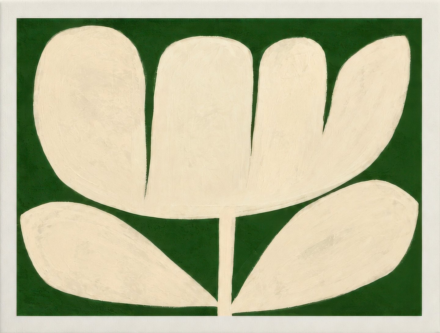 Cream Bloom, Forest Green