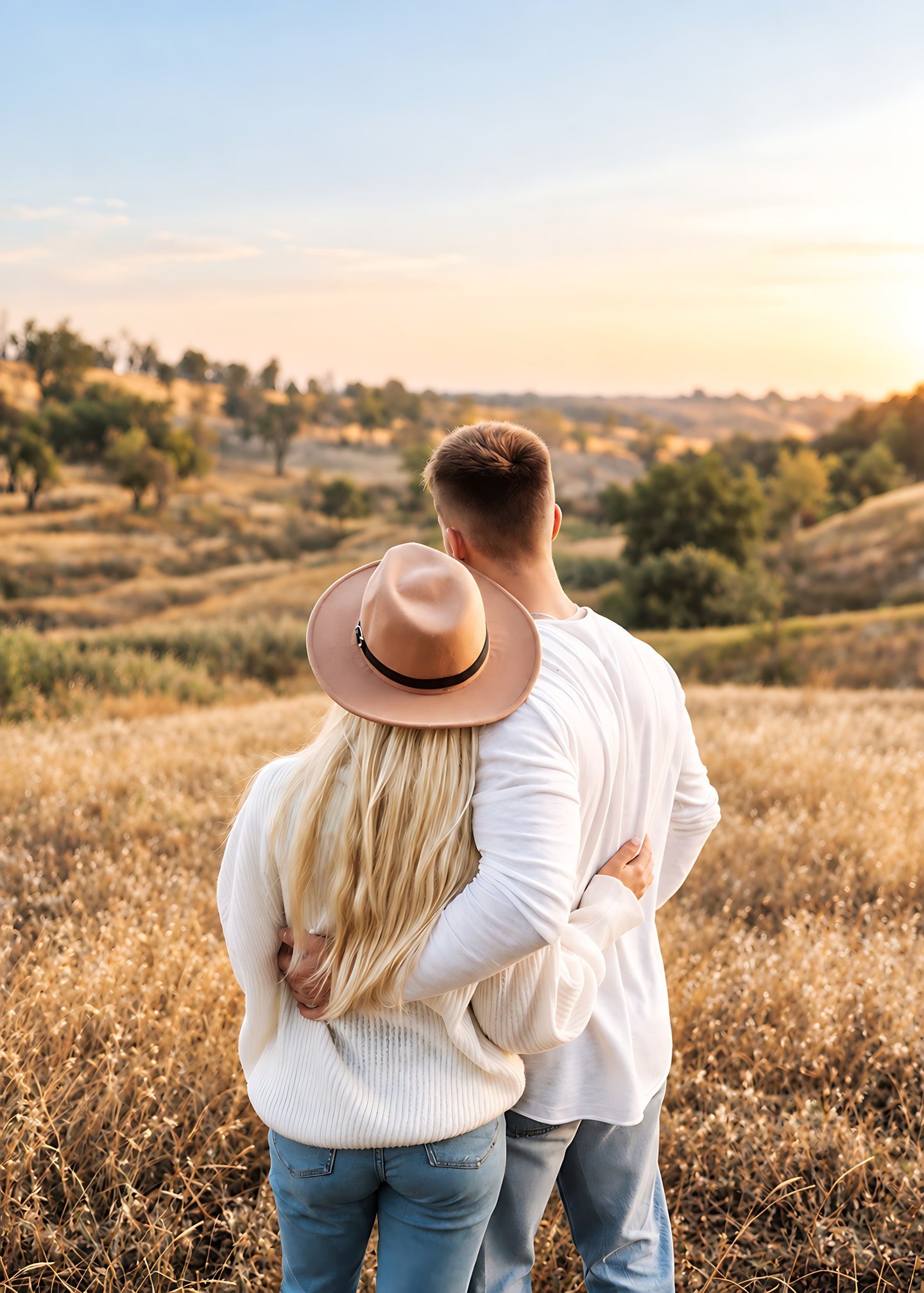 Golden Meadow Embrace