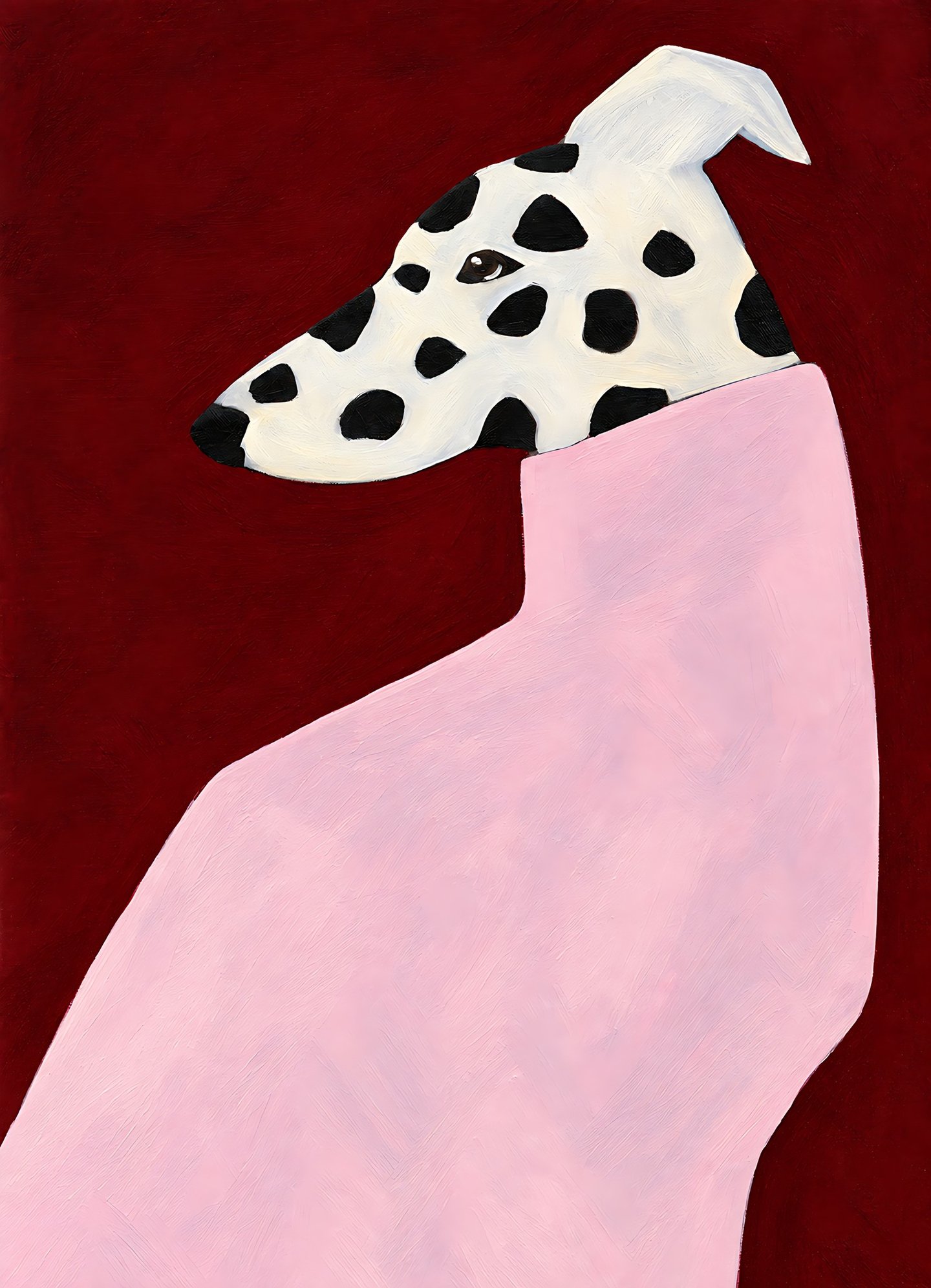 Spotted Hound in Pink