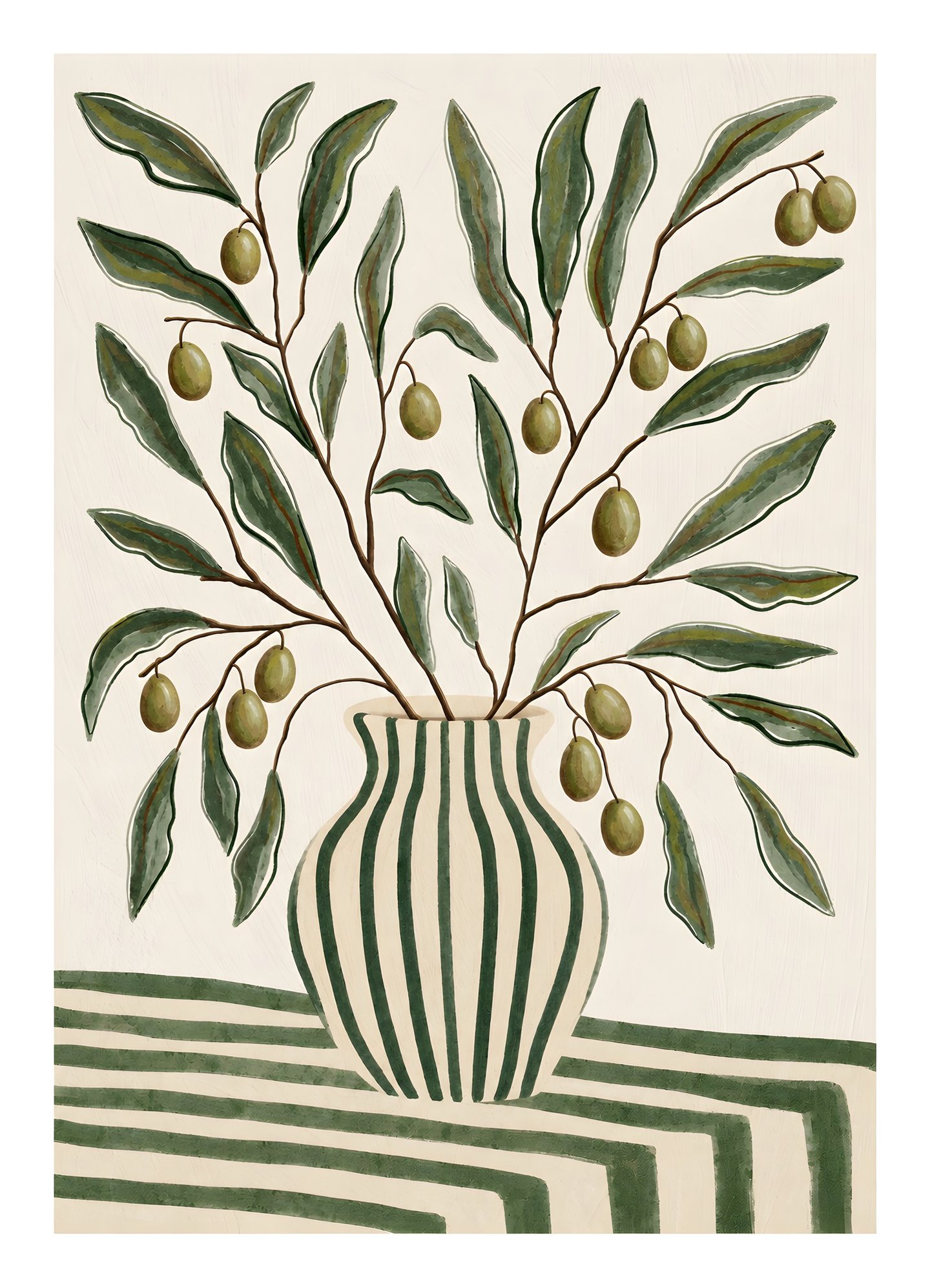 Olive Harvest Vase