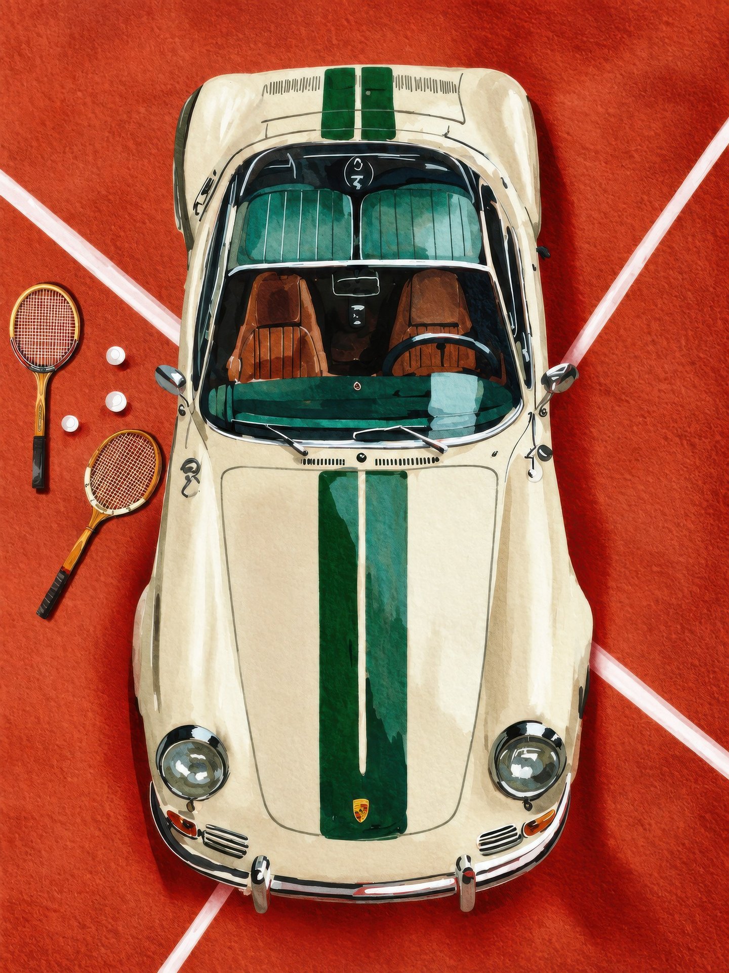 Racing Stripes on Clay