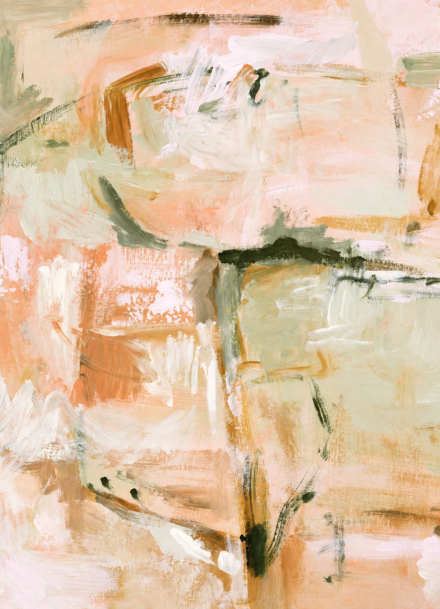 Apricot and Olive Strokes