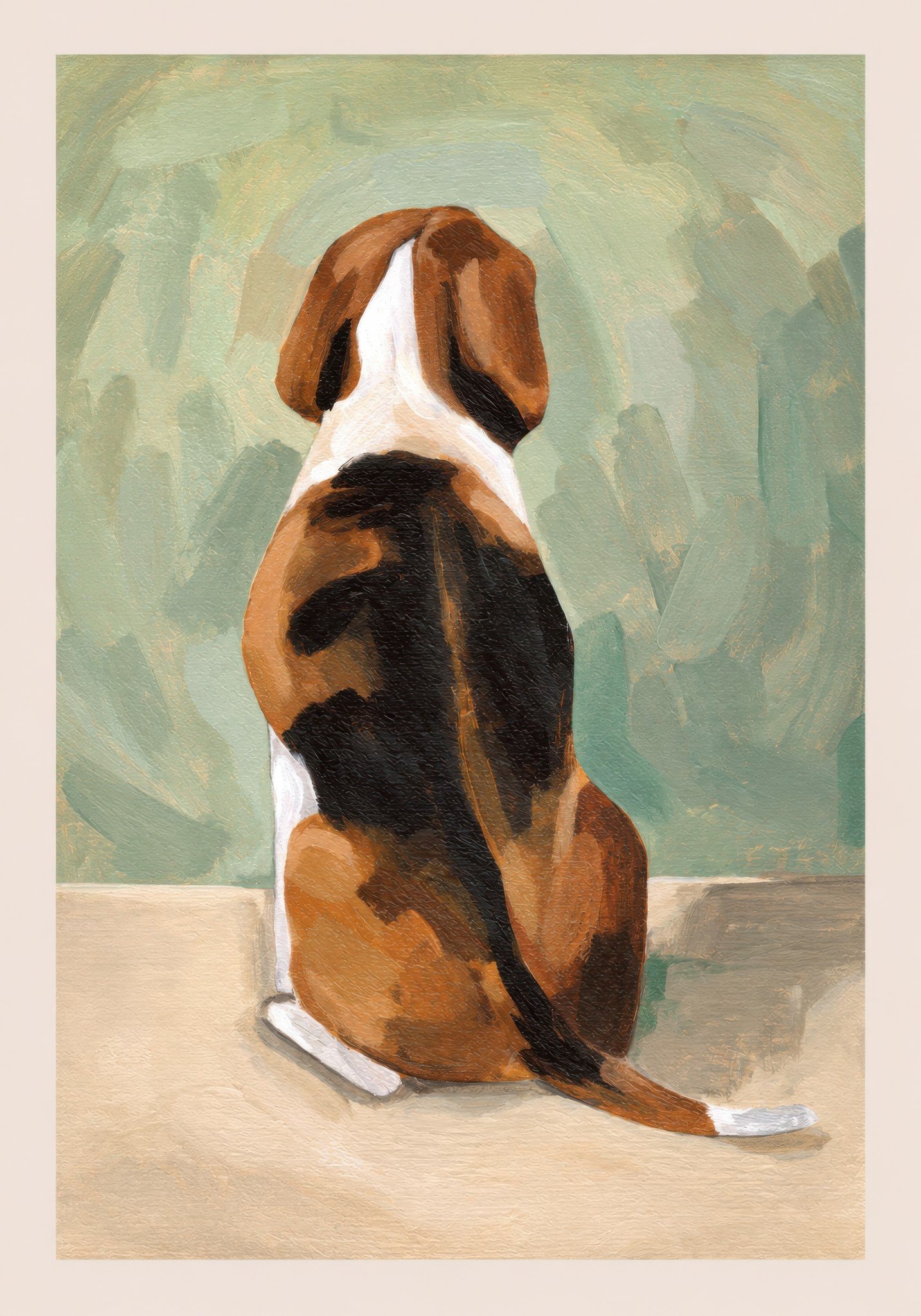 Back-Turned Beagle