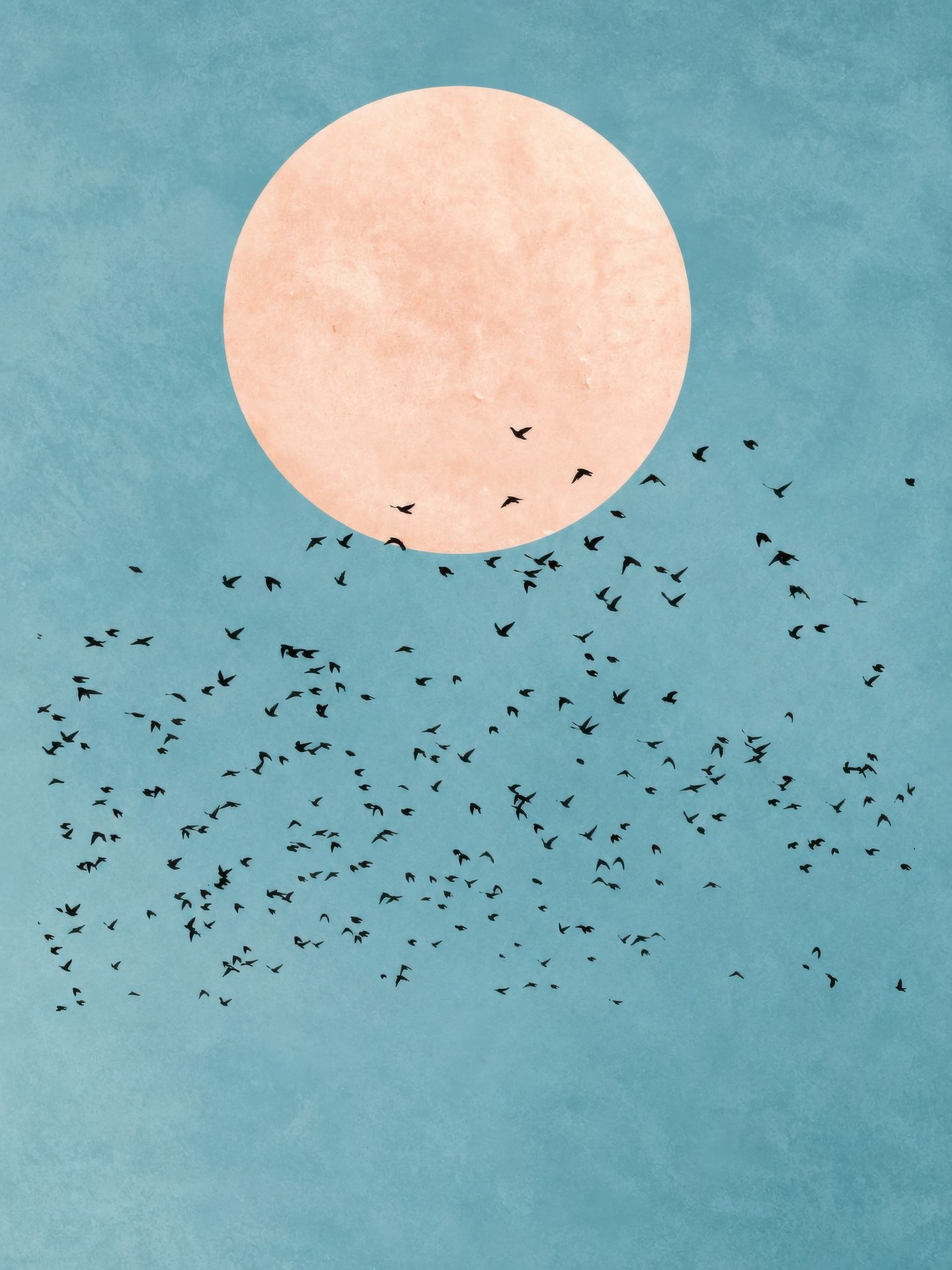 Peach Moon Murmuration