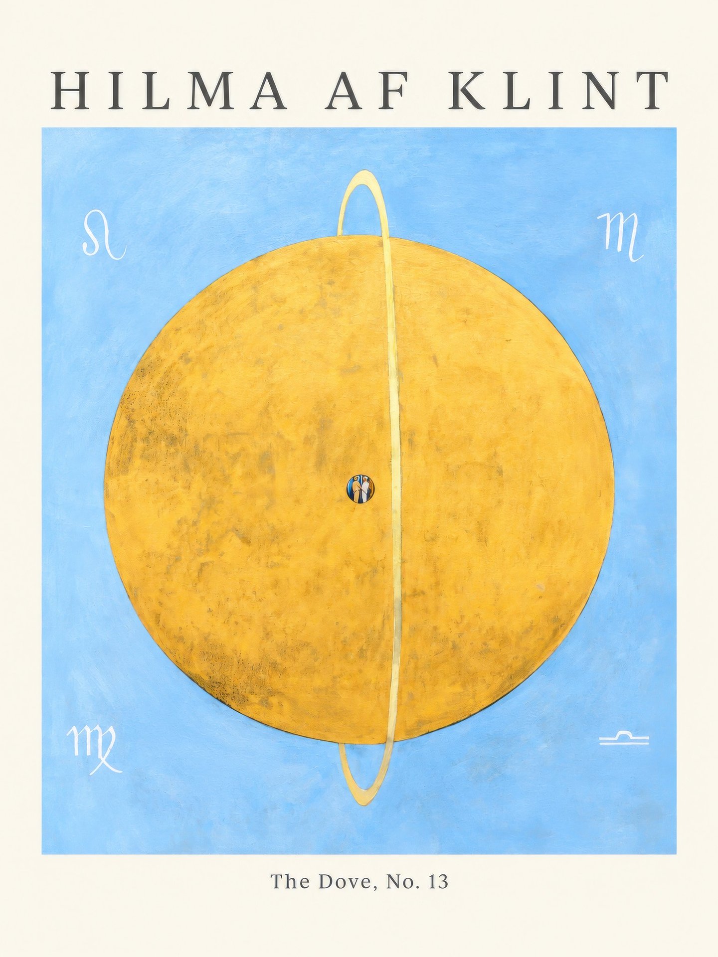 Ringed Ochre Orb canvas