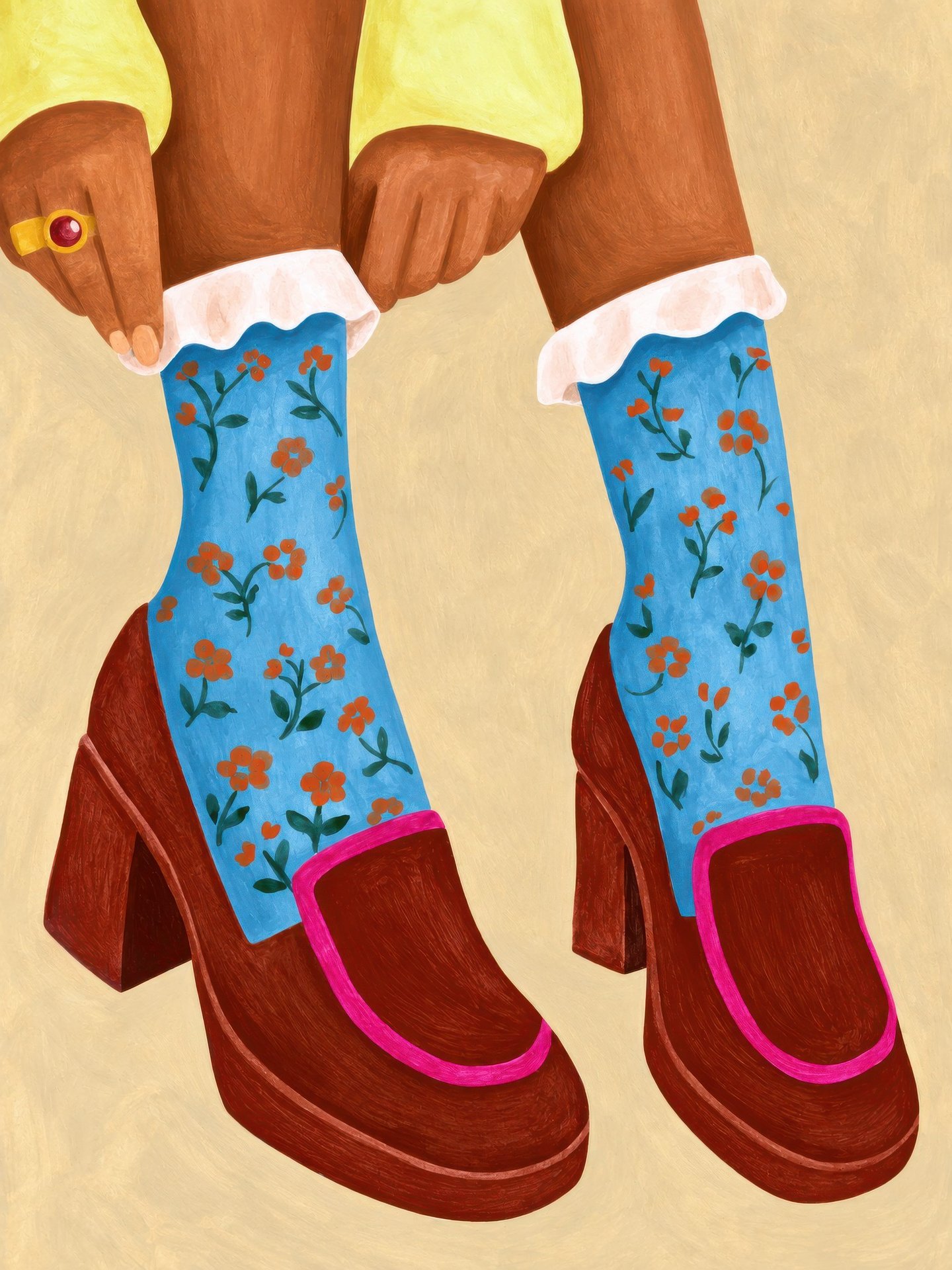 Ruffle Socks and Loafers