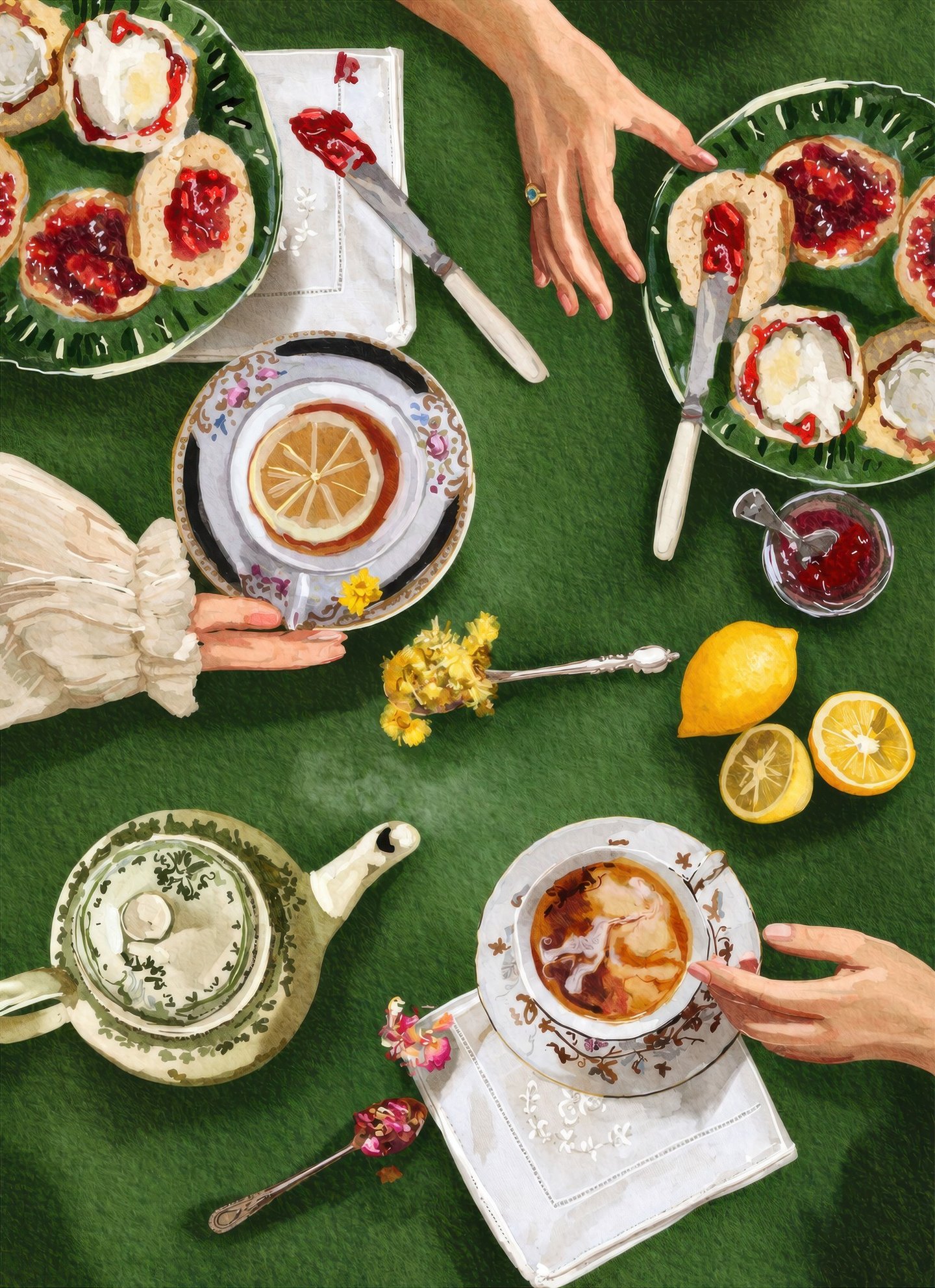 Scones and Lemon Tea