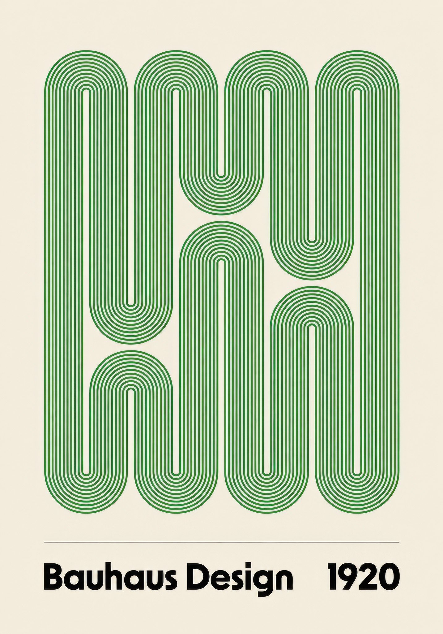 Emerald Meander Lines